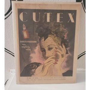 Vintage Cutex Ad Print